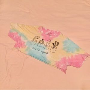 Tie Dye ‘Don’t be a Prick’ Crop Top